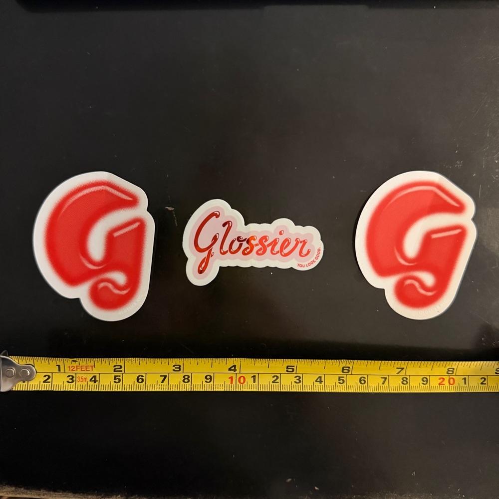 3 Glossier Logo Stickers from Store in NYC - Picture 2 of 2